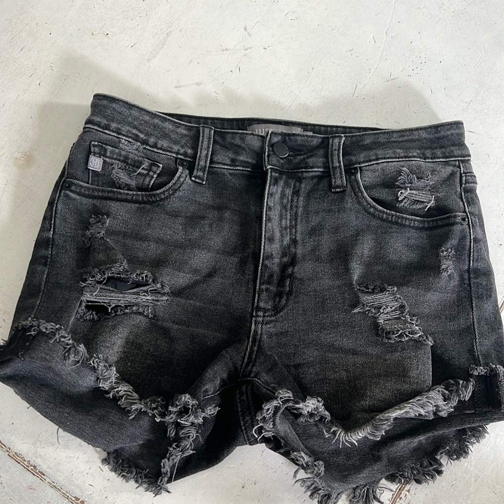 Just USA • Black Denim Shorts • Size M